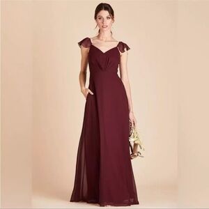 NWT Birdy Grey Kae Dress in Chiffon Cabernet